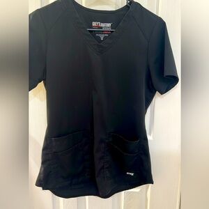 Black. Greys anatomy . Top only. Size XS